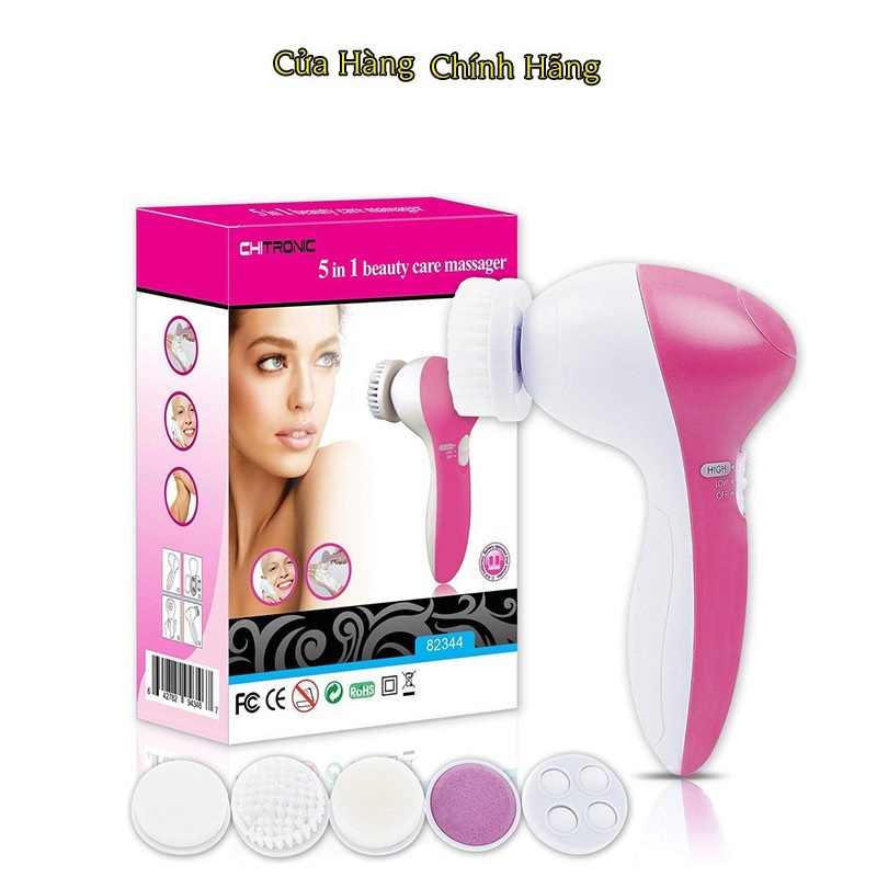 MÁY CHĂM SÓC DA - MÁY MASSAGE - LÀM ĐẸP KIỂU NHẬT Máy Massage Rửa Mặt - Máy Massage Mặt 5 IN 1 Siêu Mịn Căng Da DS079 Nhập Khẩu Công Nghệ Mới Làm Sạch Da - Dễ Sử Dụng và Làm Sạch BẢO HÀNH 1 ĐỔI 1