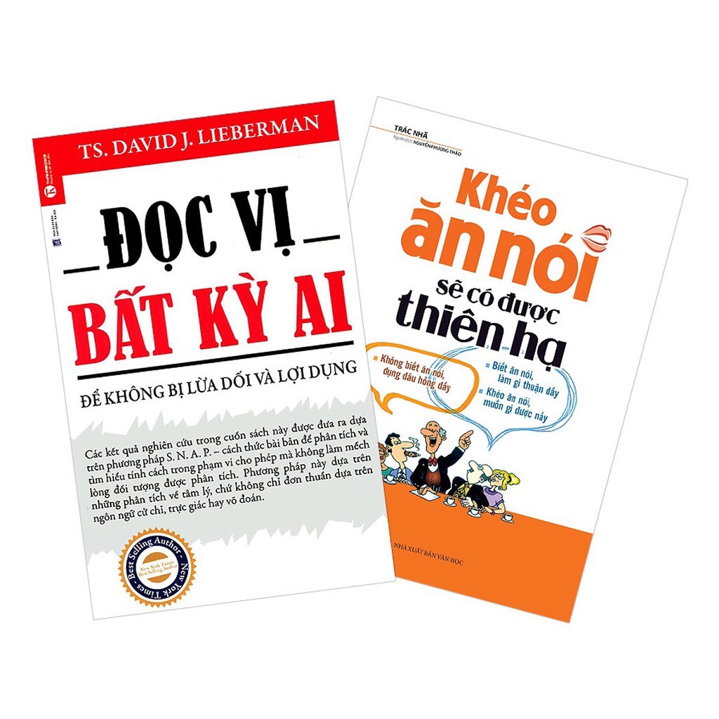 Combo sách hay sách đọc vị bất kỳ ai + khéo ăn nói sẽ có được thiên hạ