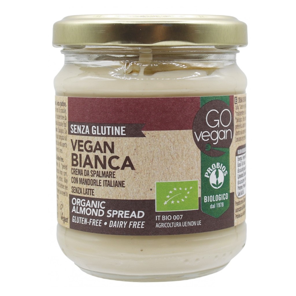 Bơ kem hạnh nhân cacao hữu cơ 200g ProBios Ý - Kem mịn thơm ngậy, ngọt nhẹ, ít béo - Thuần chay - NonGMO