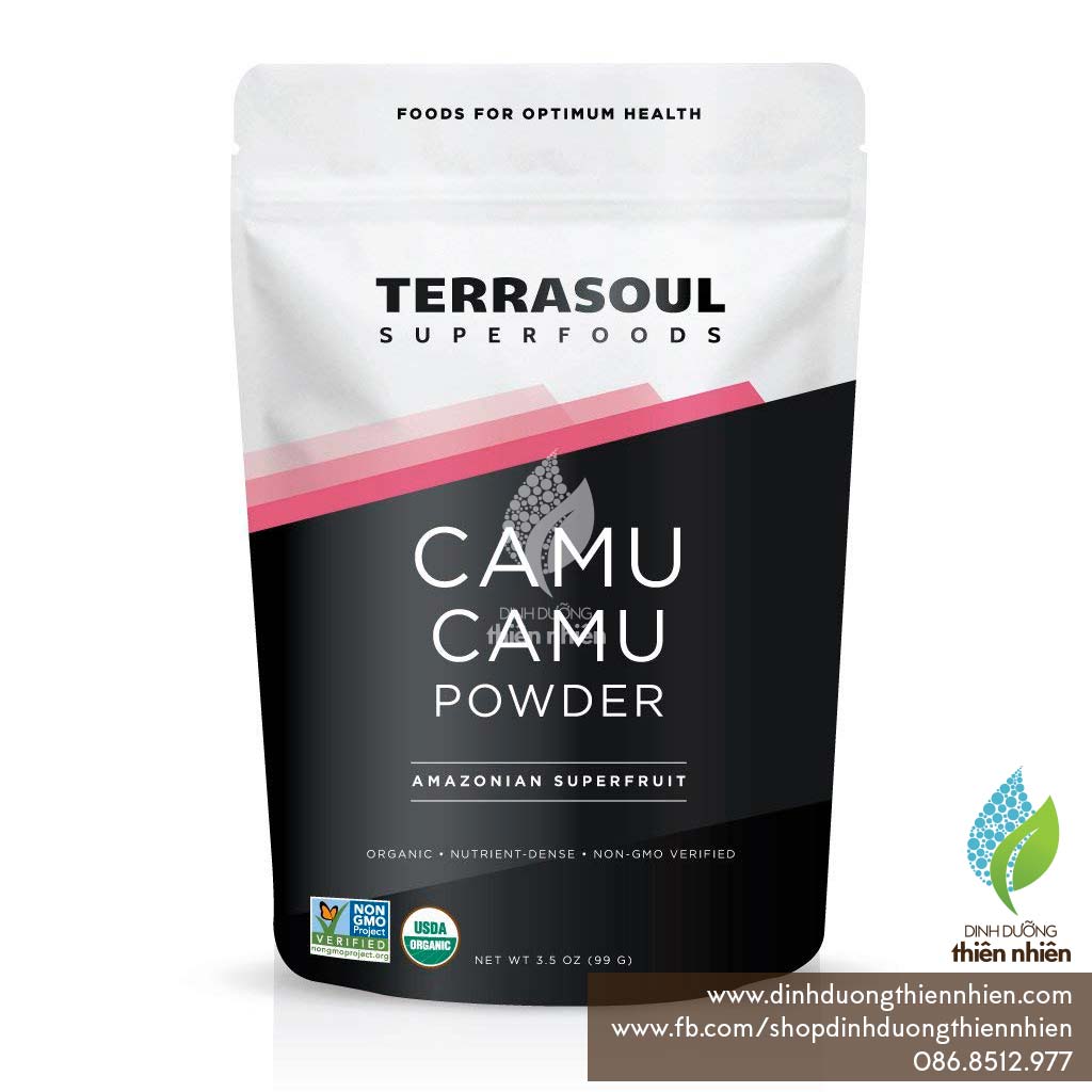 [HCM]Bột Camu Camu Hữu Cơ Terrasoul Superfoods Organic Camu Camu Powder 99g