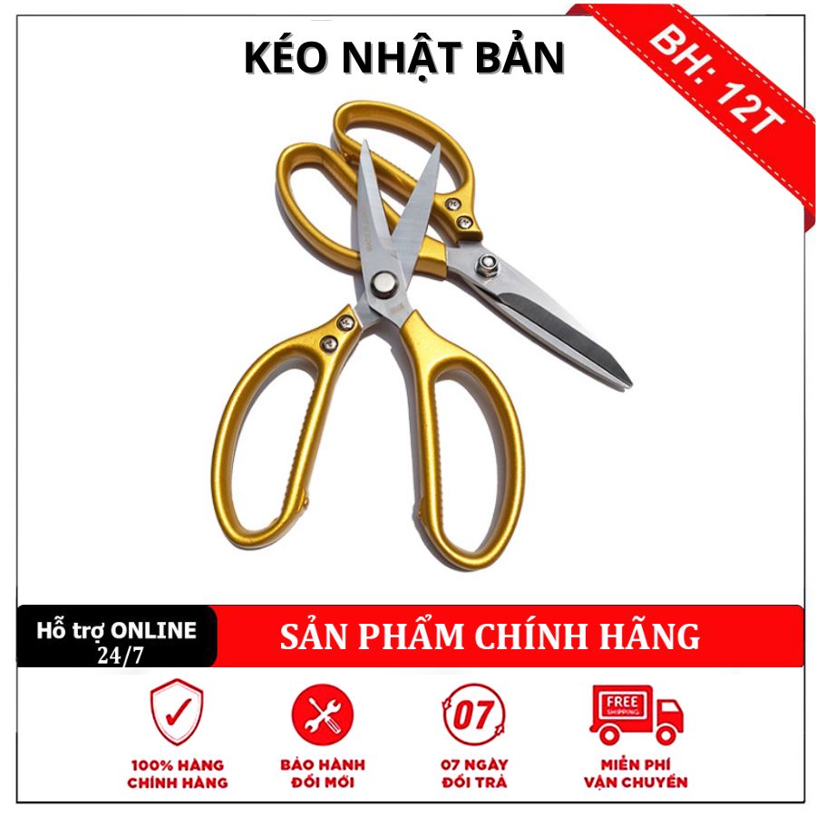 Kéo đa năng, kéo cắt gà, sk5 – made in japan làm bếp đa năng siêu cứng cắt vải cắt giấy siêu sắc size lớn 28 cm