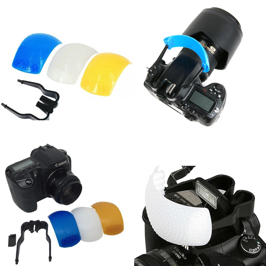 Bộ tản sáng 3 màu cho đèn flash tích hợp trên máy ảnh
