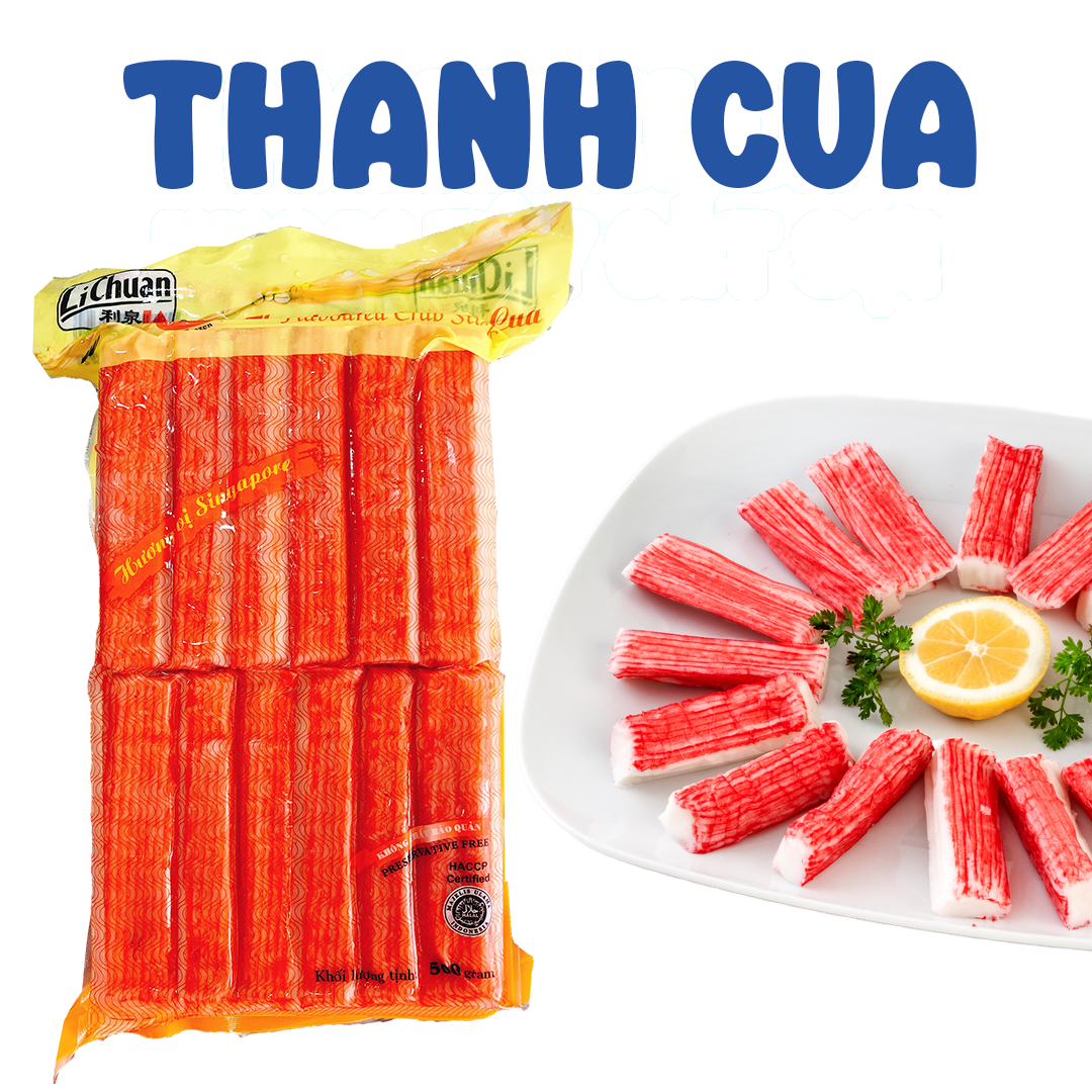 Thanh chả hương cua - 500g - lichuan - hàng phân phối