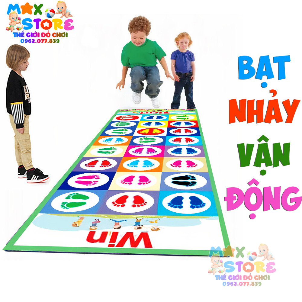 [Size To] Bạt vận độngThảm nhảy bước chân JUMPING MAT Cho Bé Thỏa Sức Vận Động