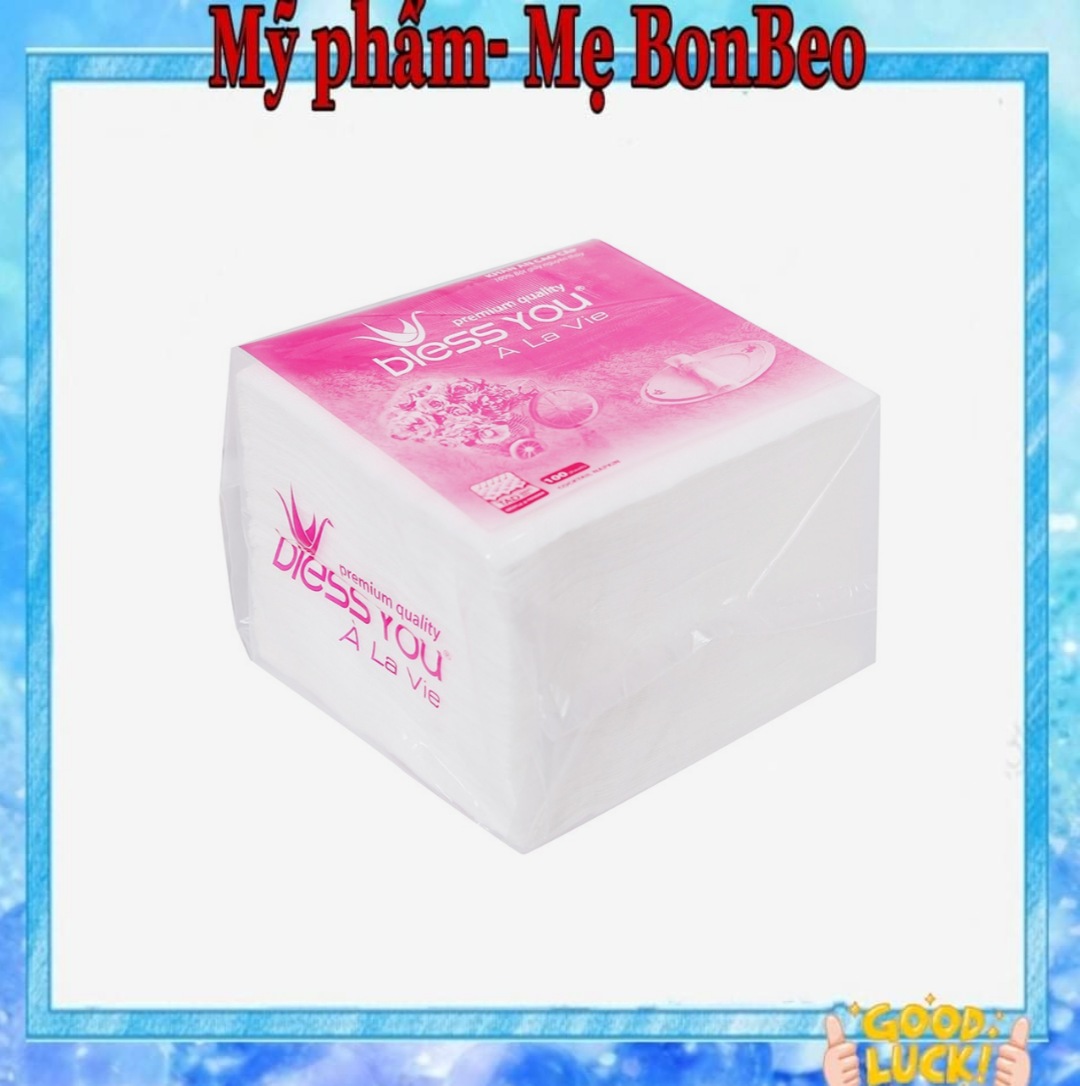 Khăn ăn vuông lớn bless you cao cấp
