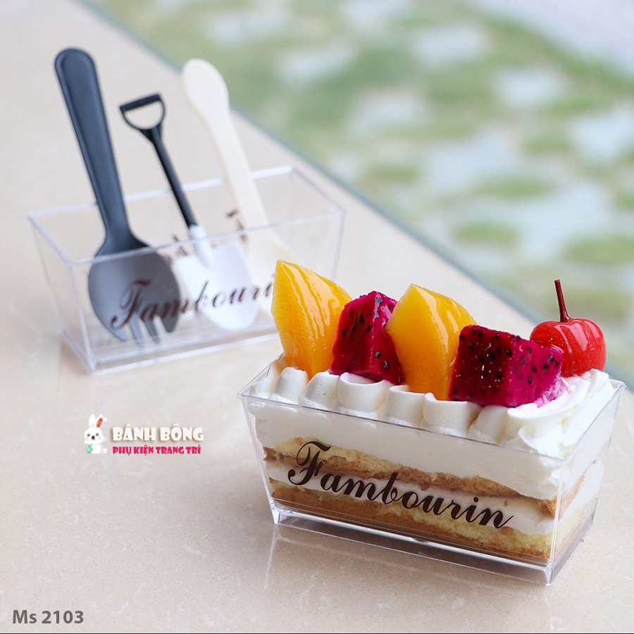 [SET 50] CỐC MOUSSE Hộp Nhựa HCN Đựng Bánh Mousse Tiramisu Pudding BLTM chất liệu Nhựa Cứng trong suốt dùng Mix các loại Bánh cho Tiệc Trà Tea Break, Sinh Nhật, Phụ Kiện trang trí Bánh [PhuKienBanhBong]