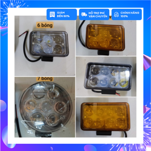 Đèn cản led trợ sáng 6 bóng ,7 bóng ,8 bóng lồi ,bị cầu siêu sáng , chống nước tốt