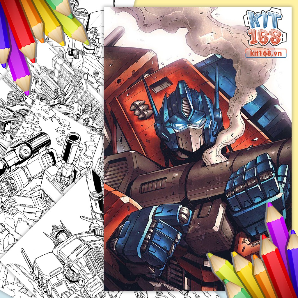 Tranh tô màu Robot Transformers TTM-0004