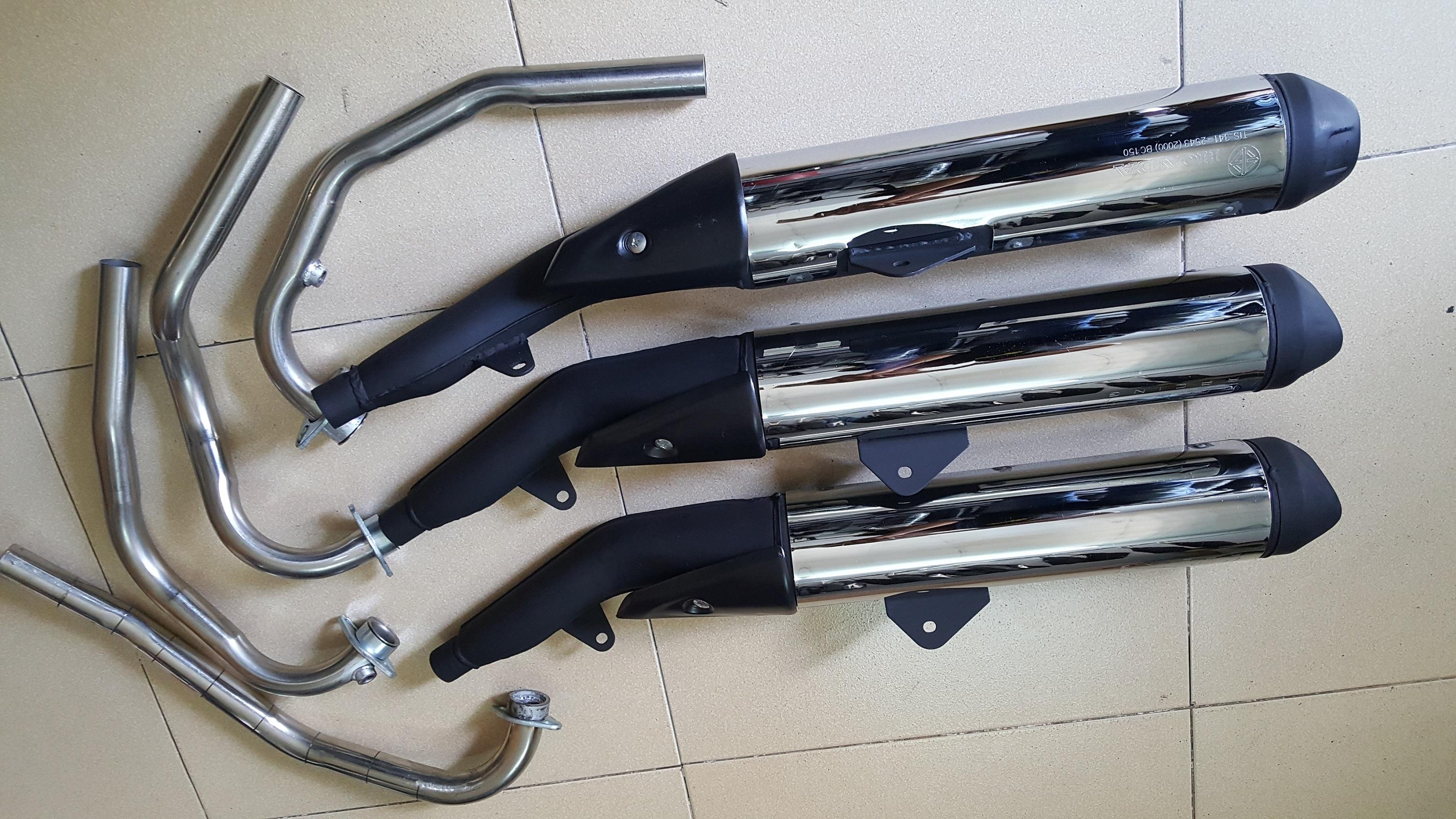 Pô sonic giả zin chữ honda full cổ lắp các đời xe winner exciter raider satria f150