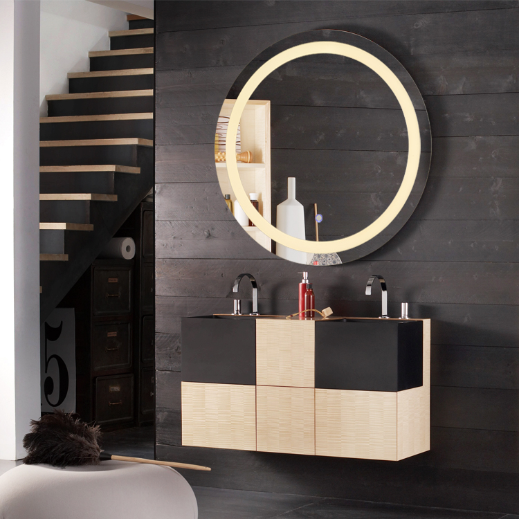 [HCM][Đường kính 700mm]Gương tròn đèn led SMHome GNT03 - Tích hợp đèn led và công tắc cảm ứng trên gương