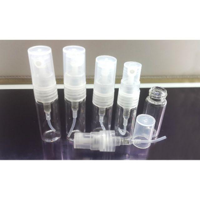 10 lọ nhựa xịt nước hoa mini 3ml