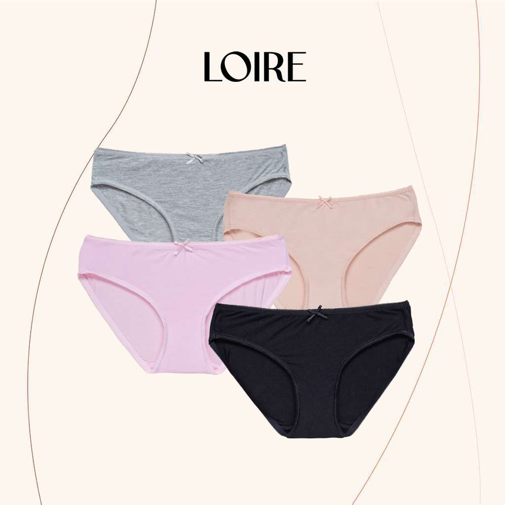 Combo 4 Quần Lót Cotton Basic Loirechic QLBK14