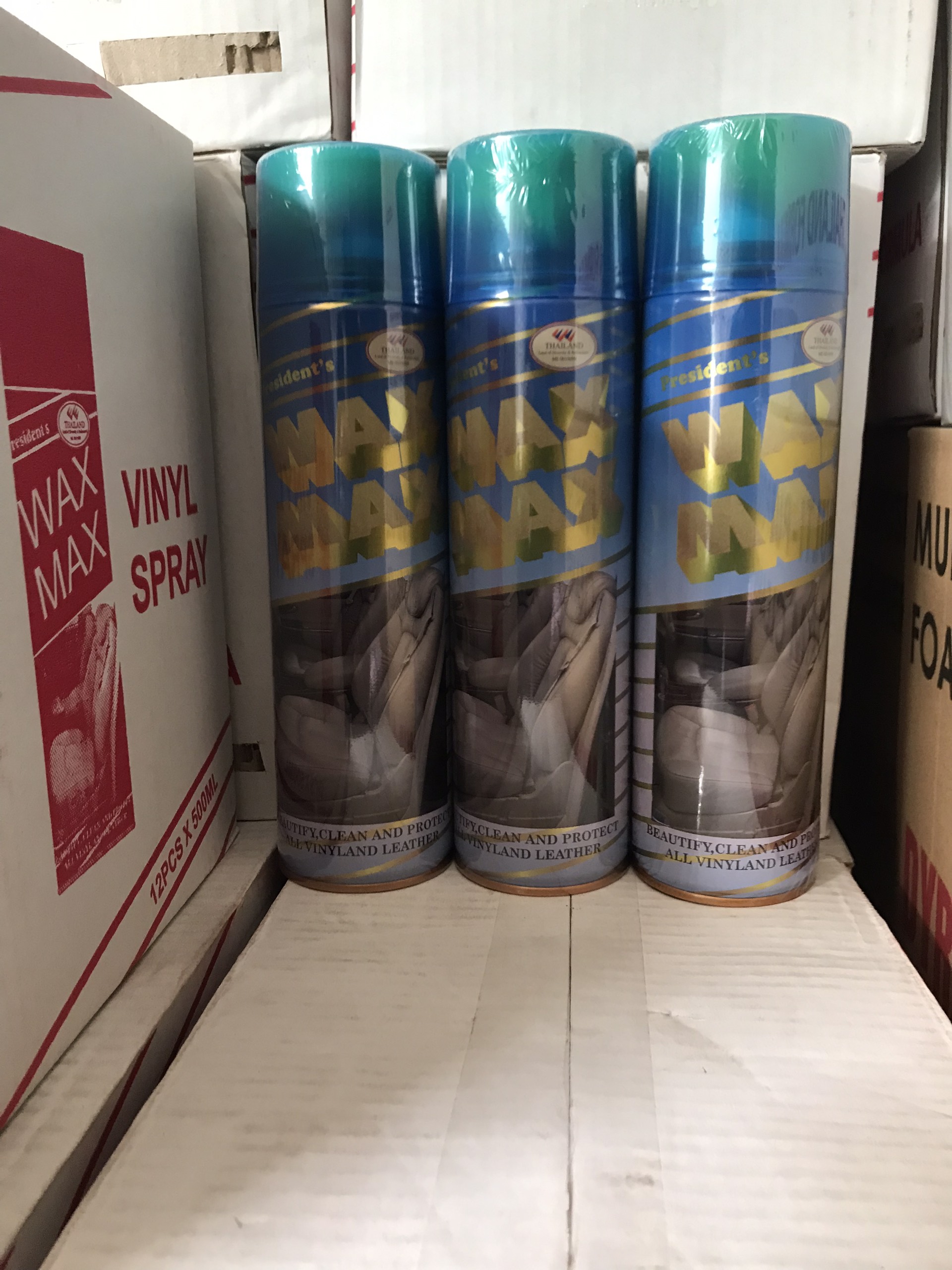 Chai xịt đánh bóng đồ gỗ Wax Max 500ml Thái Lan