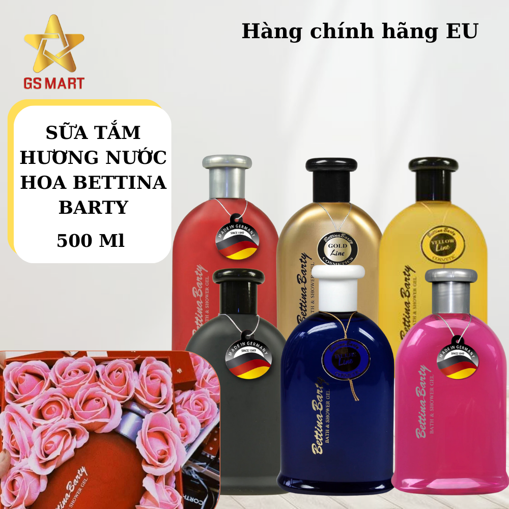 Sữa tắm nước hoa Bettina Barty Bath & Shower gel 500ml nhập khẩu Đức