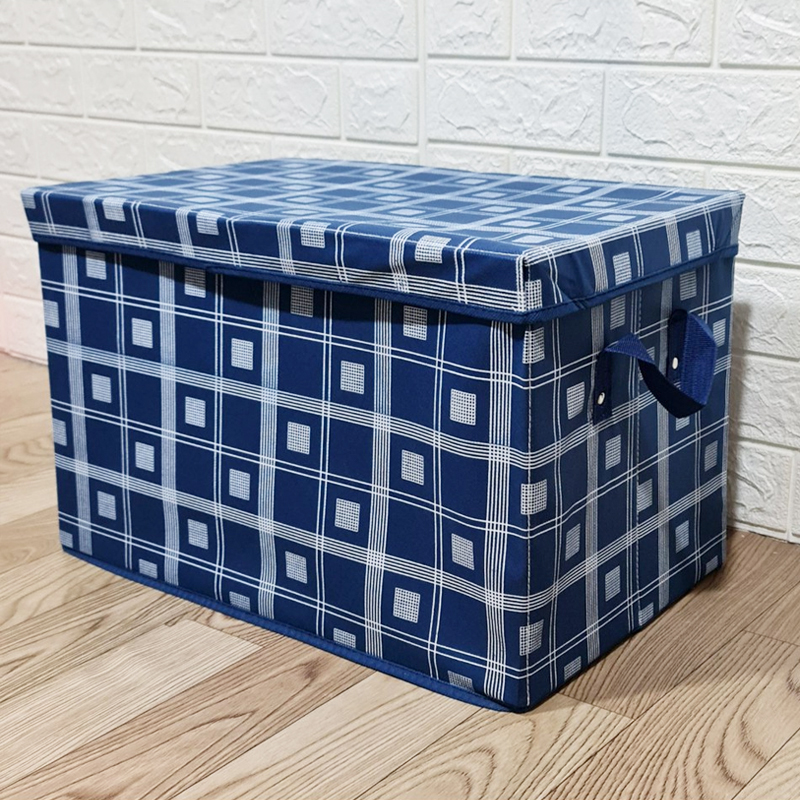 Hộp vải khung cứng đựng đồ có quai xách đựng chăn màn mùng, tủ vải đựng đồ, thùng vải canvas, hộp đựng đồ tiện dụng, hộp vuông chứa đồ tiện dụng