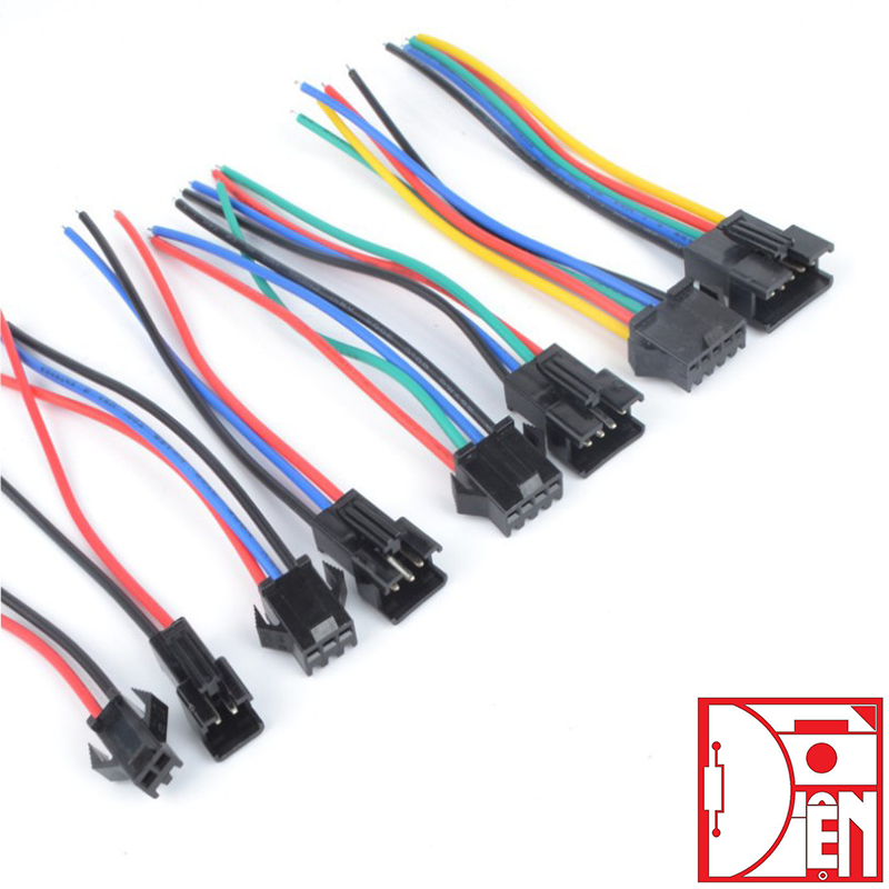 Combo 2 bộ dây giắc kết nối sm 2p 3p 4p