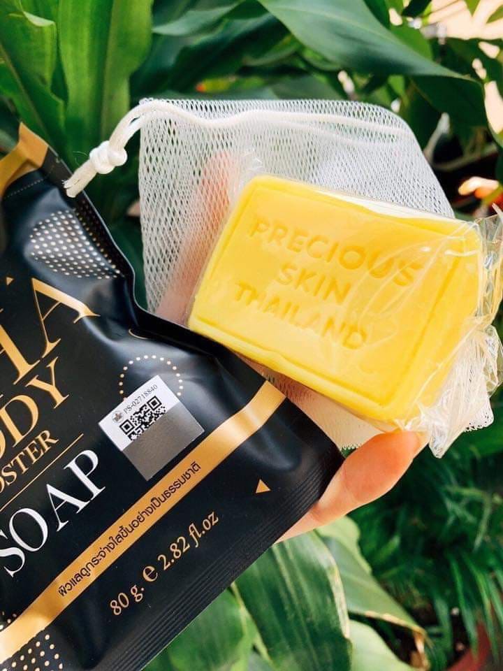 Xà phòng trắng da aha body booster thái lan