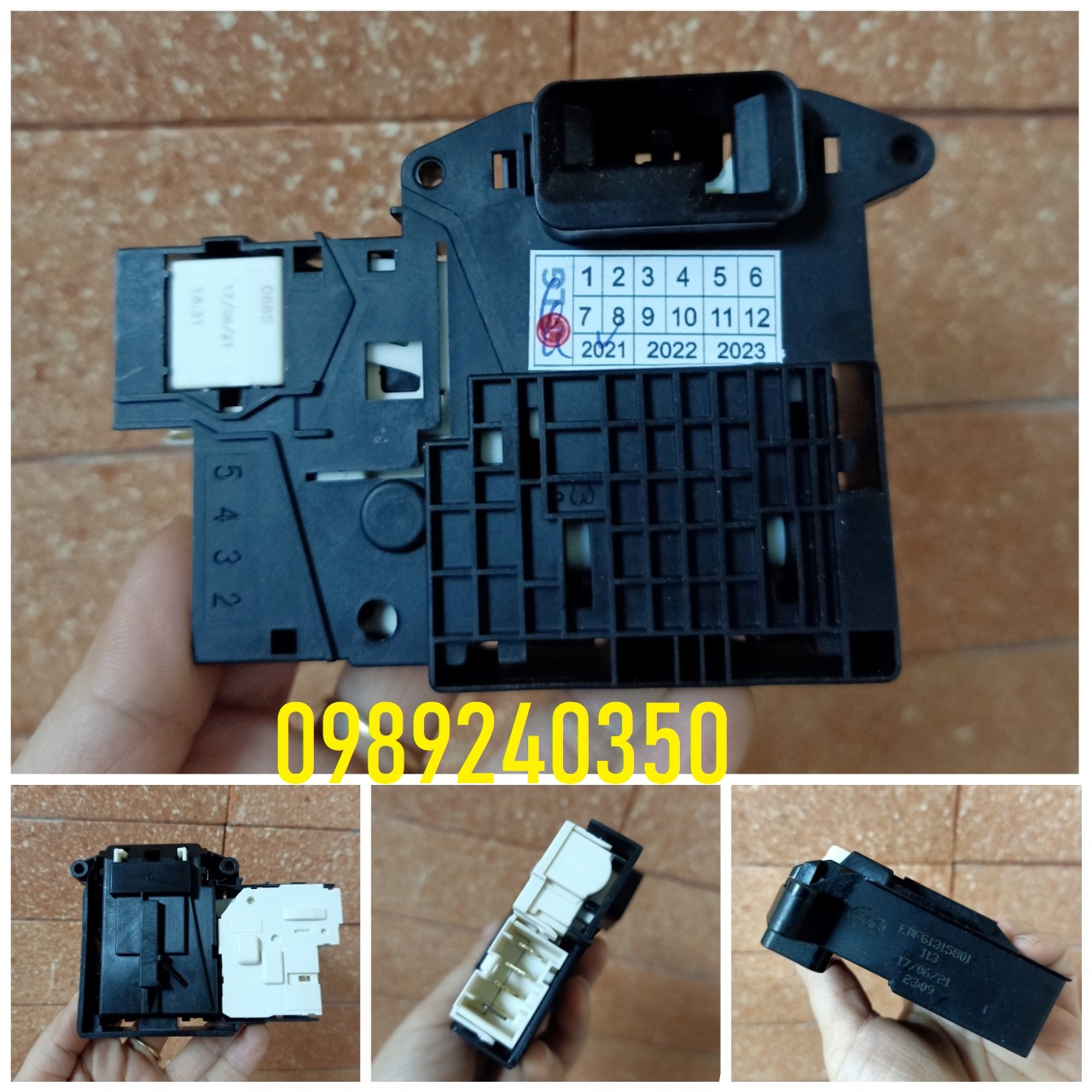 Công tắc khóa cửa máy giặt LG 9kg FC1409S2W Inverter chính hãng
