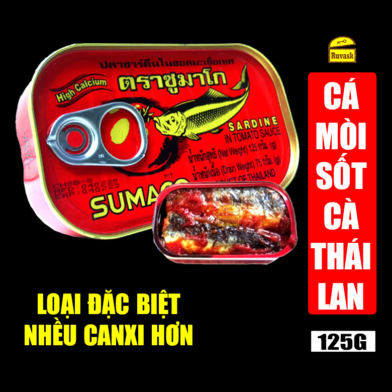 CÁ MÒI SỐT CÀ SUMACO THÁI LAN