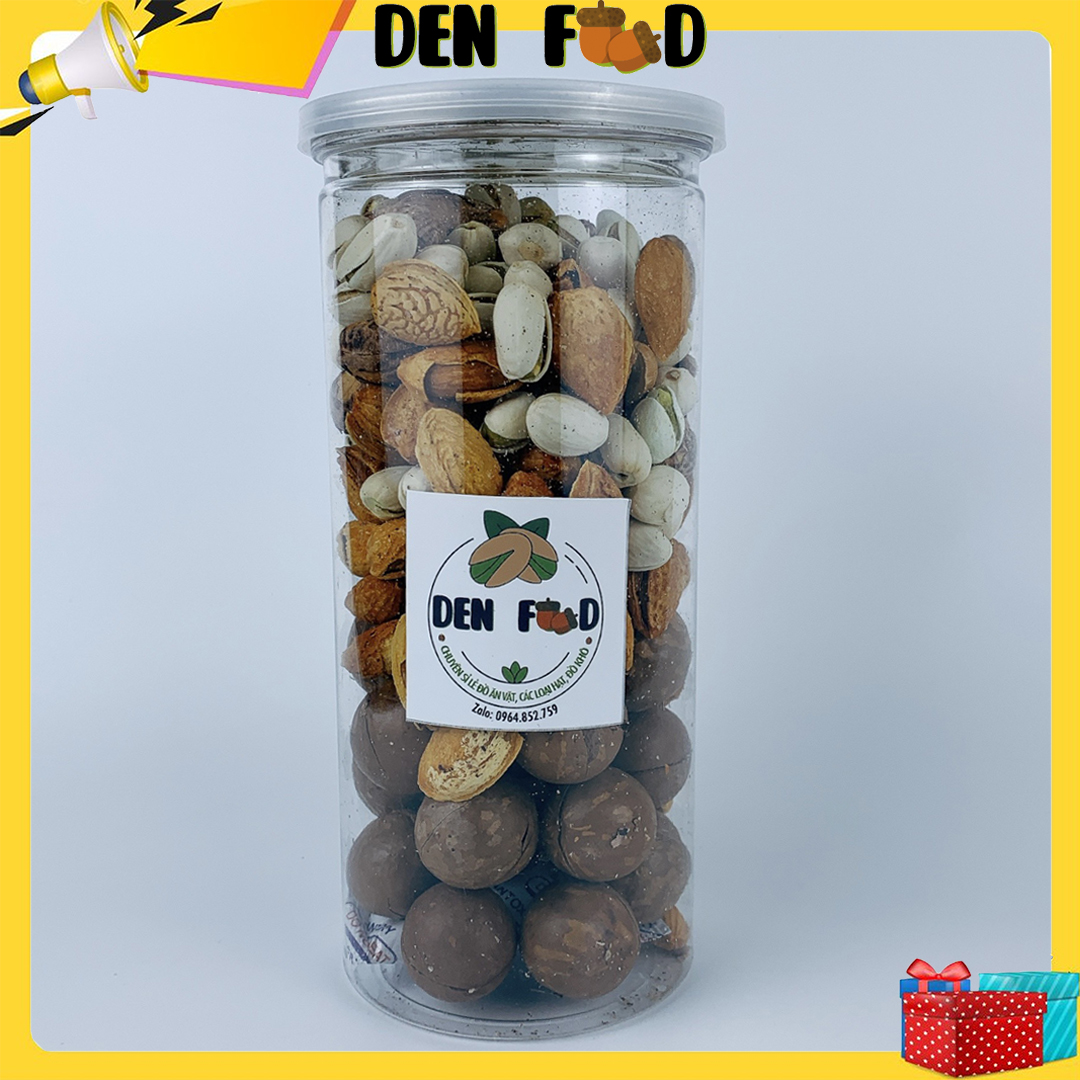 Hạt dinh dưỡng mix - mắc ca, hạt điều, hạt dẽ cười, hạt hạnh nhân hủ 500gr