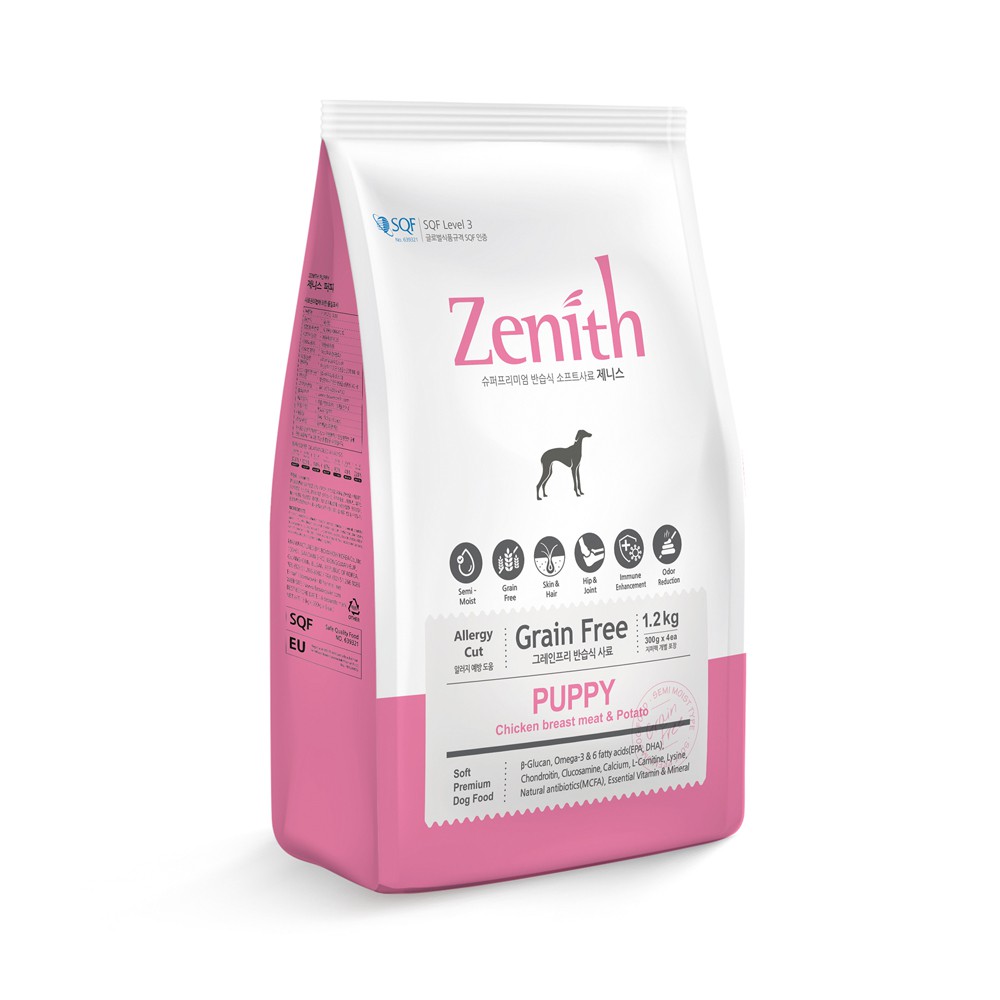 [HCM]Zenith Puppy Thức ăn hạt mềm cho chó con túi 3kg