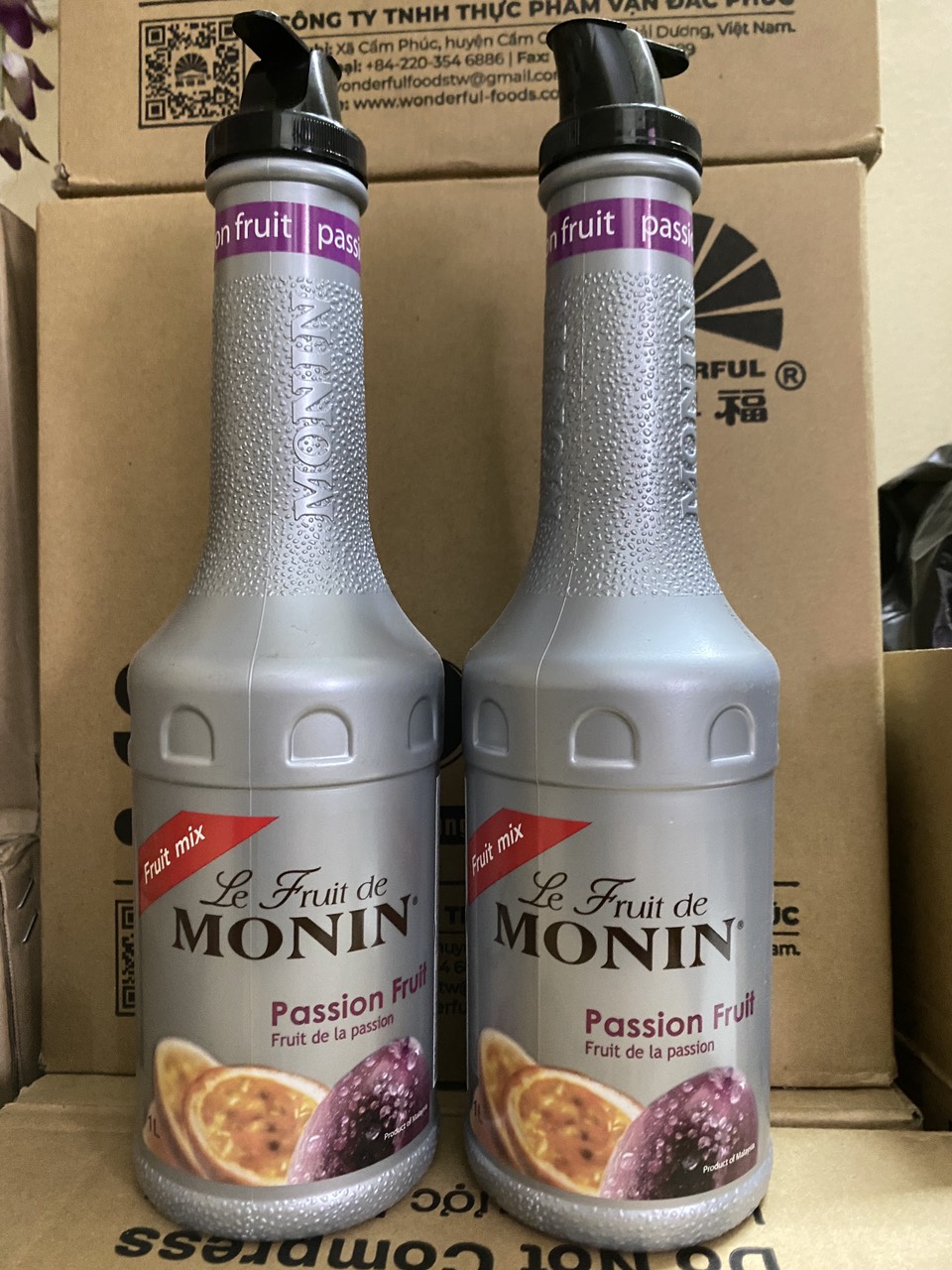 Puree Chanh Dây Monin chai 1000ml