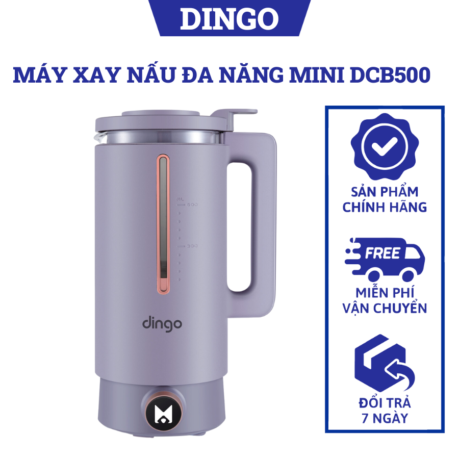 Máy xay nấu đa năng, máy làm sữa hạt Dingo DCB500, Dung tích 600ml, 20 chức năng nấu, Bảo hành chính hãng 24 tháng
