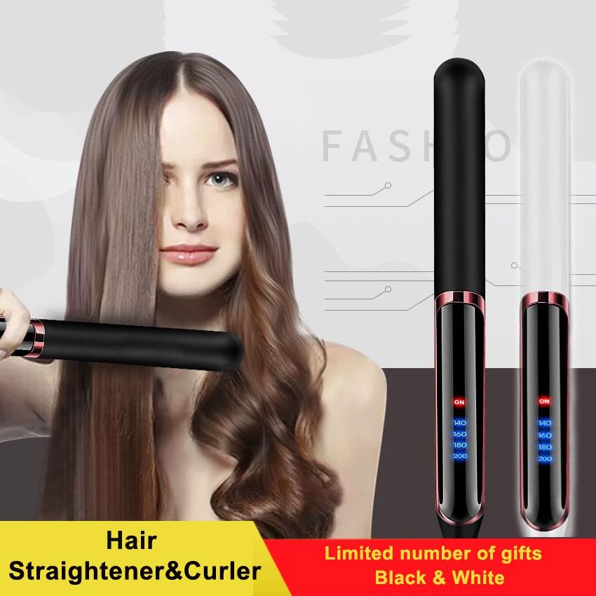 Máy ép duỗi tóc, là tóc, uốn xoăn tóc hàn quốc có chỉnh được nhiệt độ giúp duỗi thẳng, làm xoăn 2in1 chuẩn salon tại nhà.