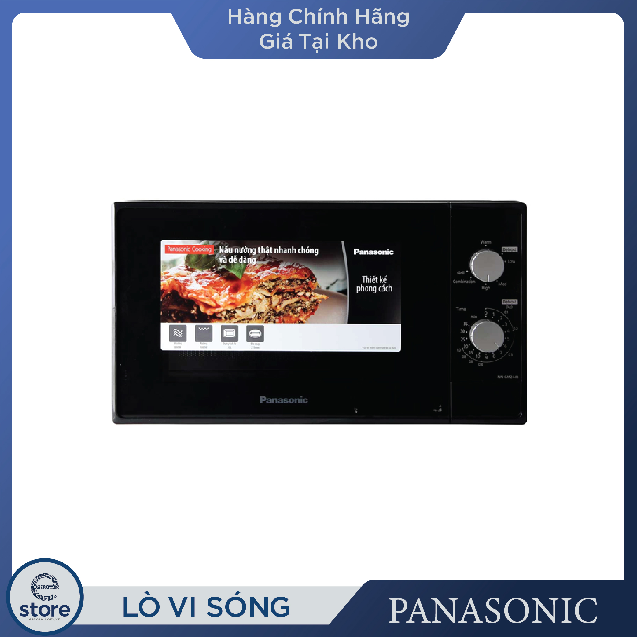 Lò vi sóng panasonic nn-gm24jbyue 20l - hàng chính hãng