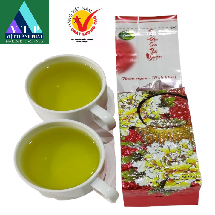 Trà xanh tân cương thái nguyên, 500gr (5 gói x 100gr) Trà đinh cao cấp - Trà miền bắc, Trà móc câu sạch