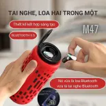[ Mẫu Mới ]Tai Nghe Không Dây M47 Kiêm Loa Bluetooth 5.3 Snowlight 2In1 Đa Năng, Loa Bluetooth Nghe Nhạc, Hai Chức Năng, âm thanh cực hay hát cực thích âm bass ấm sắt nét. Phù Hợp Cho Người Đi Du Lịch, Thể Thao.