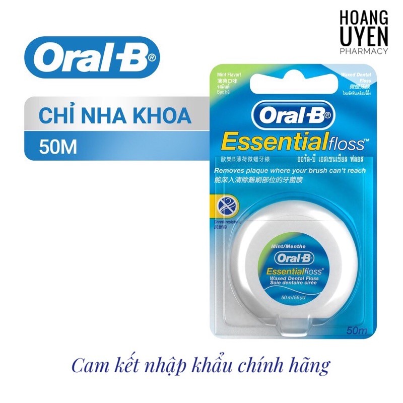 Chỉ nha khoa Oral-B Essential Floss 50m