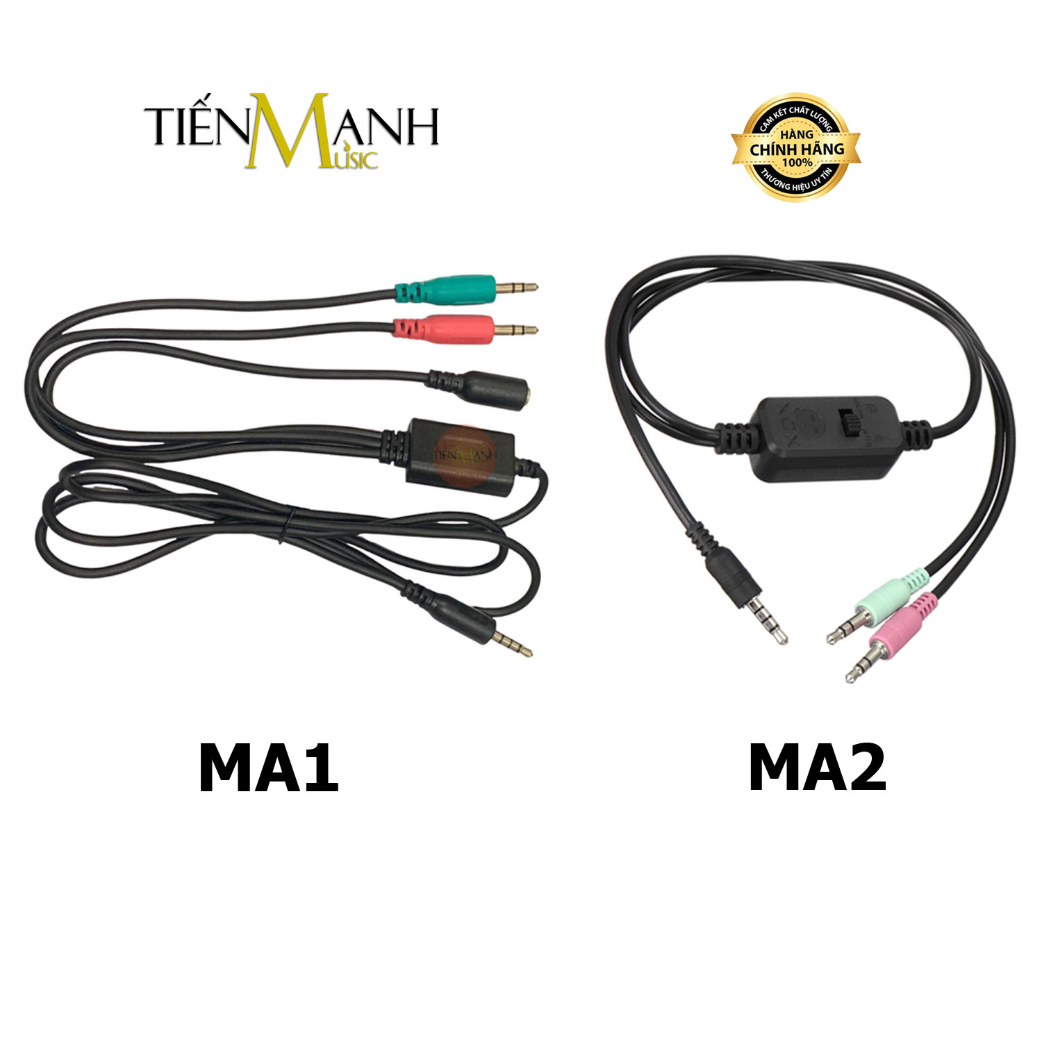 [Loại Tốt] Dây Cáp Live 3 Màu Livestream Thu Âm Cho Điện Thoại MA1, MA2 - Kết Nối SoundCard Với Điện Thoại Jack, Giắc