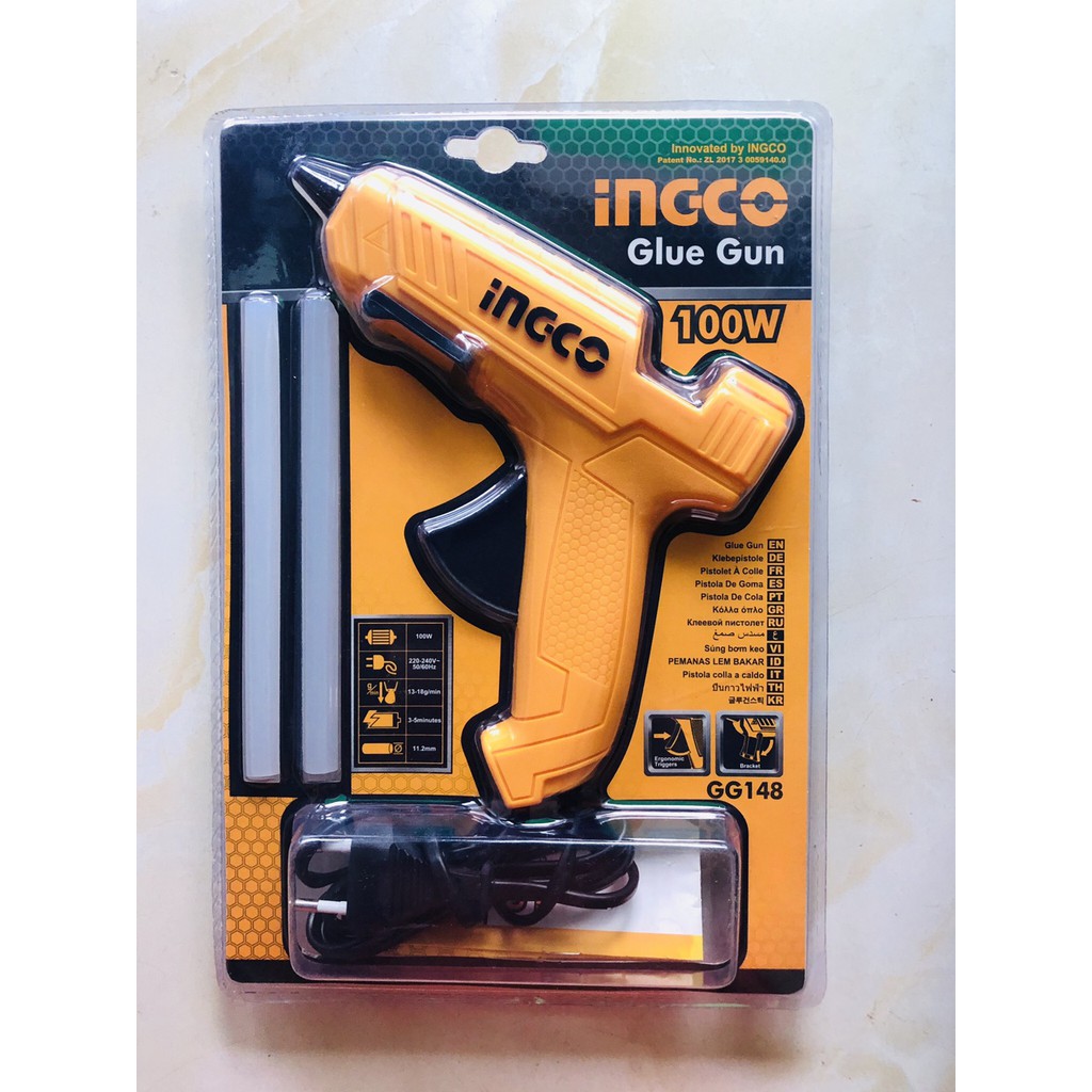 100w dụng cụ bơm keo hiệu ingco - gg148