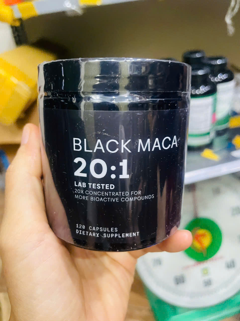 Viên nang chiết xuất rễ maca đen,hỗ trợ năng lượng và cân bằng nội tiết tố,120 viên,Toniiq Black Maca