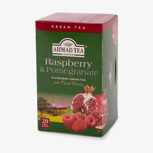 Trà xanh hương Lựu - Mâm xôi AHMAD - Ahmad Raspberry&Pomegranate túi lọc
