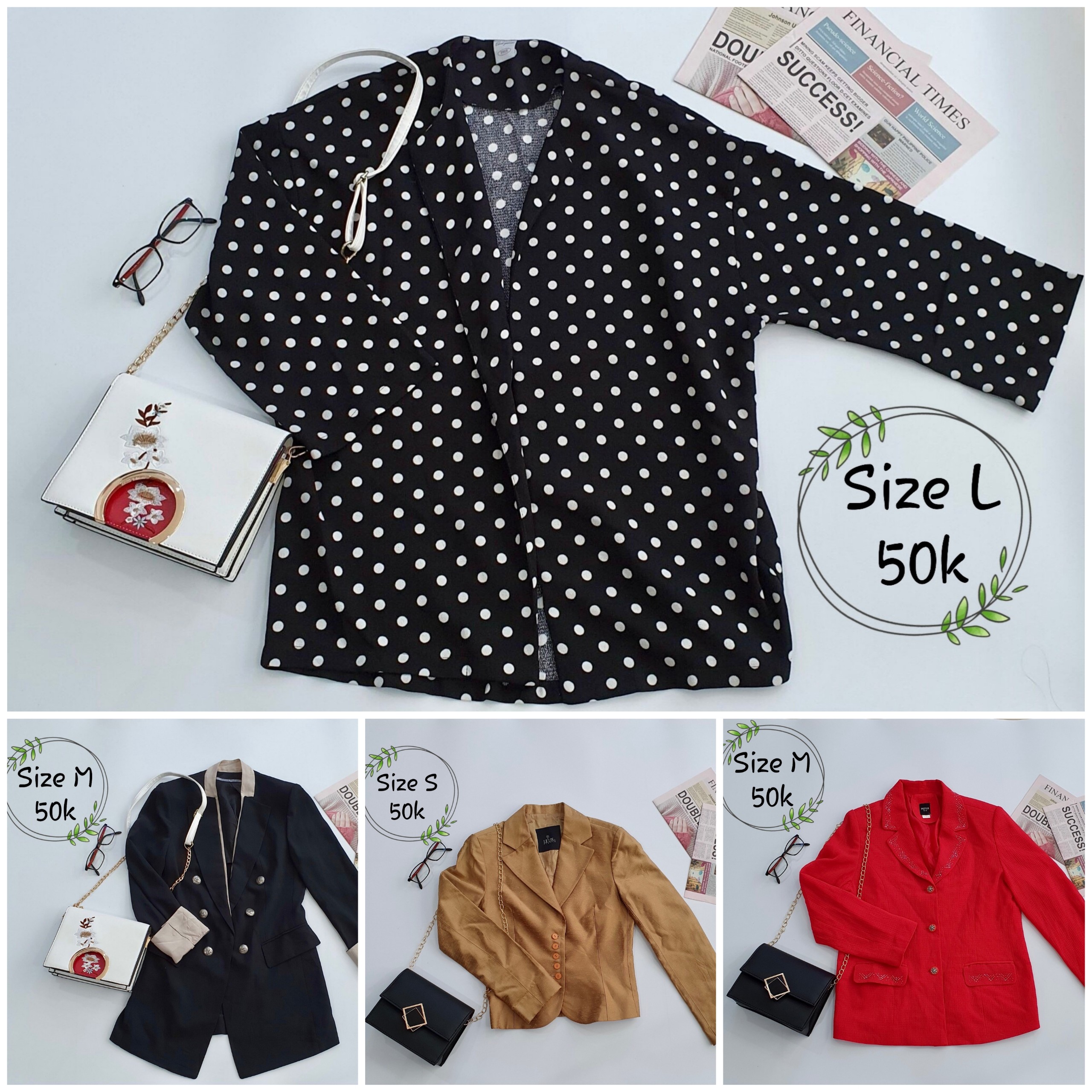 Vest, blazer nữ đồng giá 50k