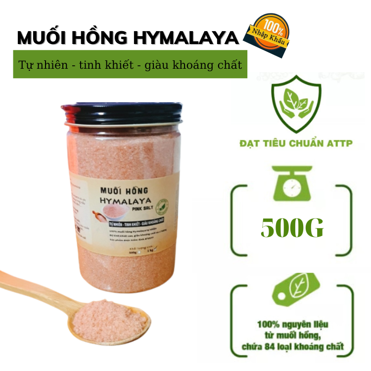 [HCM]MUỐI HỒNG HIMALAYA ( HÀNG NHẬP KHẨU 100%)