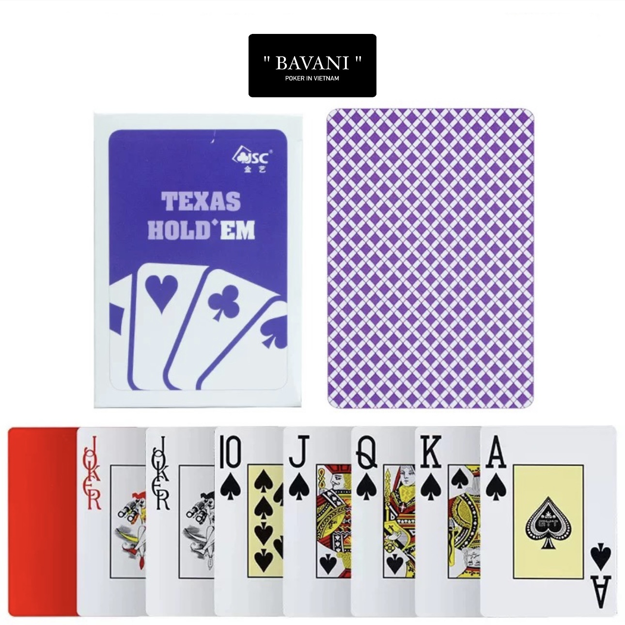 Bài Poker, Bài Tây 100% Nhựa PVC Cao Cấp , Tổng Hợp Các Mẫu Xu Hướng - Lá To , Số To , Chống Nước