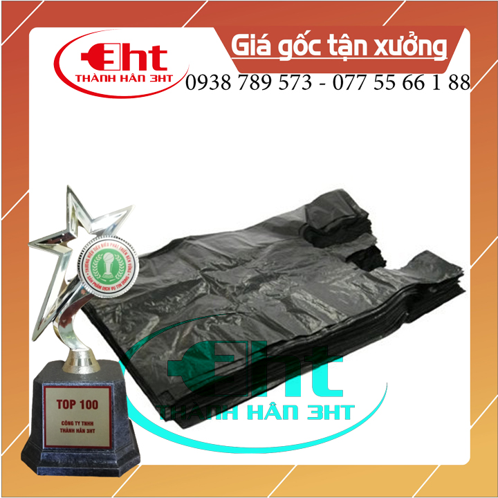 Bịch nilong đen, bọc xốp đen, bịch xốp gói hàng, đựng quần áo, đựng rác 1kg, giá sỉ đủ size -3HT