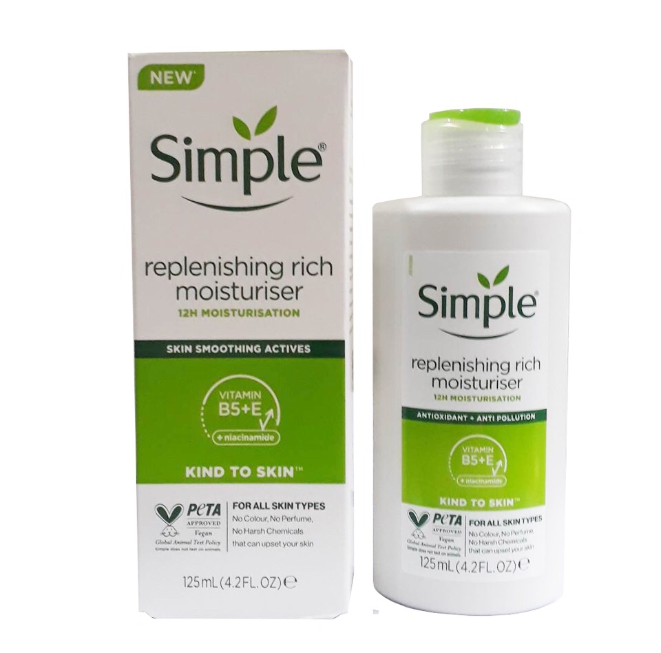 Kem Dưỡng Ẩm Simple Kind To Skin Hydrating Light Moisturiser 125ml
