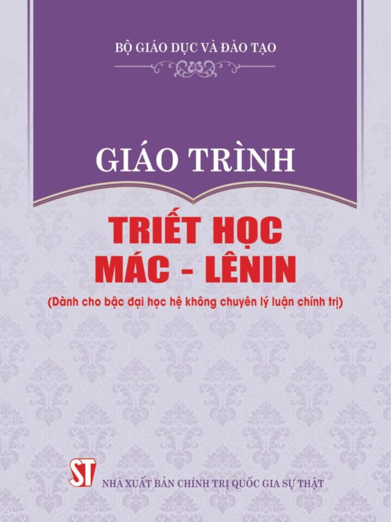 Giáo trình Triết học Mác - Lênin (Dành cho bậc đại học hệ không chuyên lý luận chính trị)