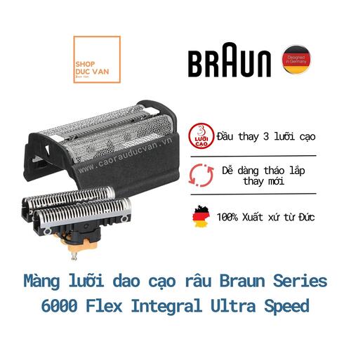 Màng Lưỡi Dao Máy Cạo Râu Braun Series 6000 Flex Integral Ultra Speed 6012 6015