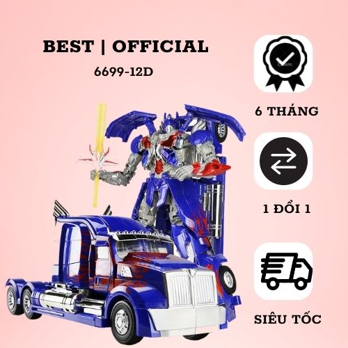 Robot biến hình ô tô transformer 6699d - biến hình ngoại mục - kích thích tư duy sáng tạo của trẻ
