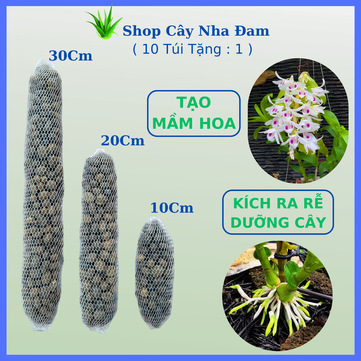 Phân dê túi lưới bón lan, hoa, cây kiểng, đã qua xử lý