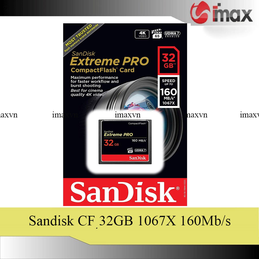 Thẻ nhớ cf sandisk 32gb extreme pro 1067x new
