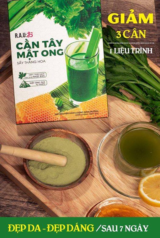 [Siêu Hot] Bột cần tây, bột cần tây mật ong tự nhiên, cần tây giảm cân nguyên chất thơm dễ uống giữ dáng đẹp da