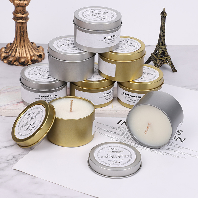 Hũ Nến thơm Thiên nhiên,Sáp thơm phòng,Tinh dầu,Khử mùi,Scented Candle cup,Lãng mạn,Giảm căng thẳng,Hương thơm dịu nhẹ Quyến rũ