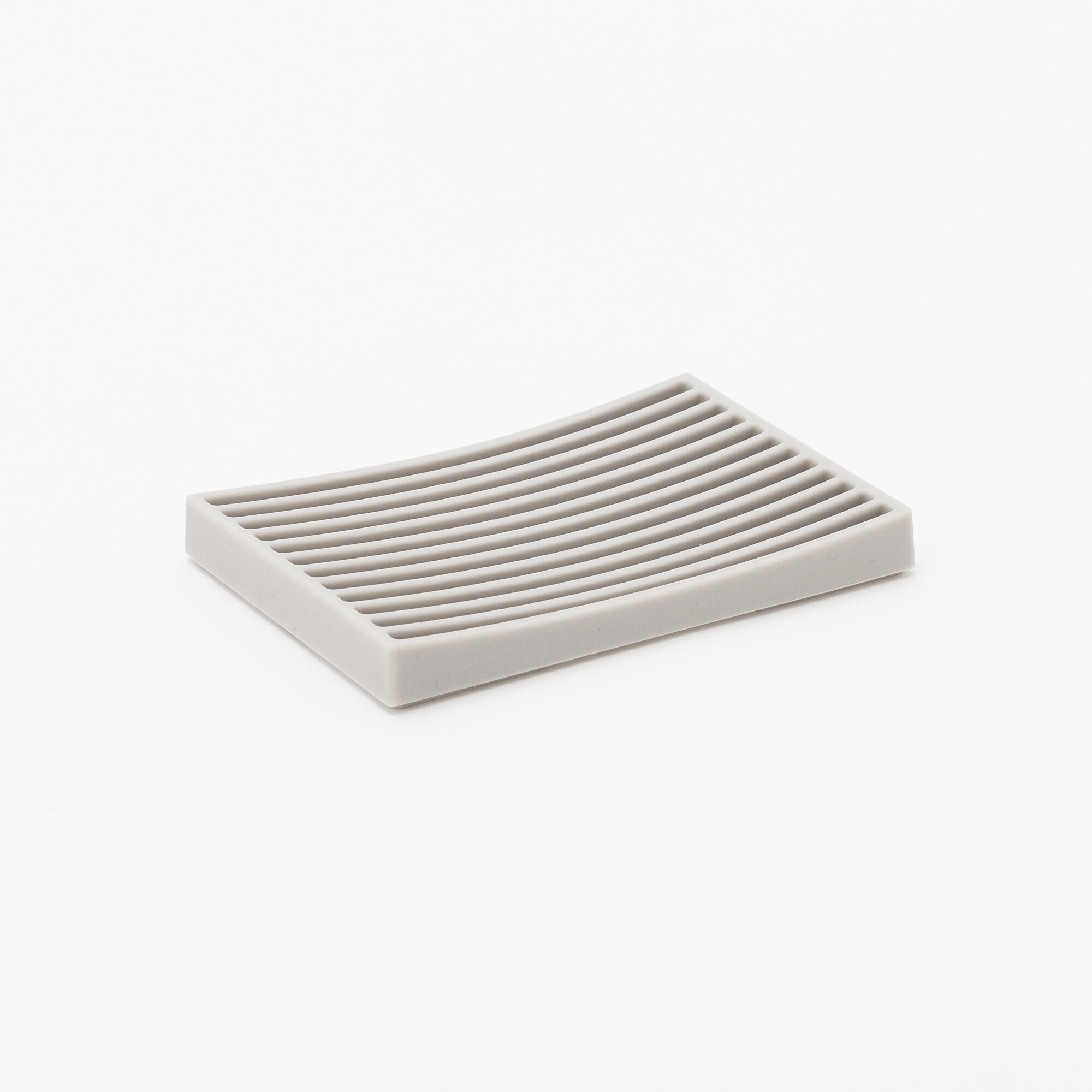 Khay đựng xà phòng silicon, màu xám - JAJU