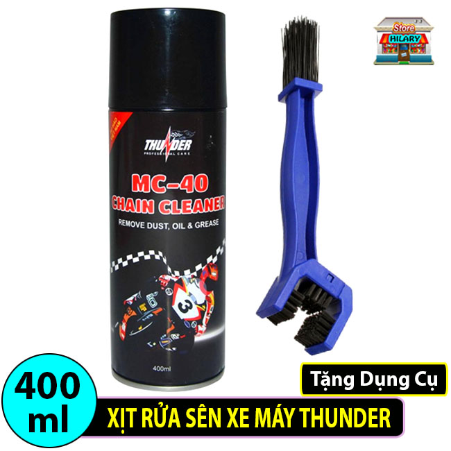 [CÓ VIDEO] Chai Xịt Rửa Sên Xe Máy THUNDER MC-40 CHAIN CLEANER - Nước Rửa Nhông Sên Xe Máy, Xịt Rửa Sên Xe, Chai Rửa Sên Xe, Rửa Sên Xe, Nước Rửa Nhông Sên Xe Máy